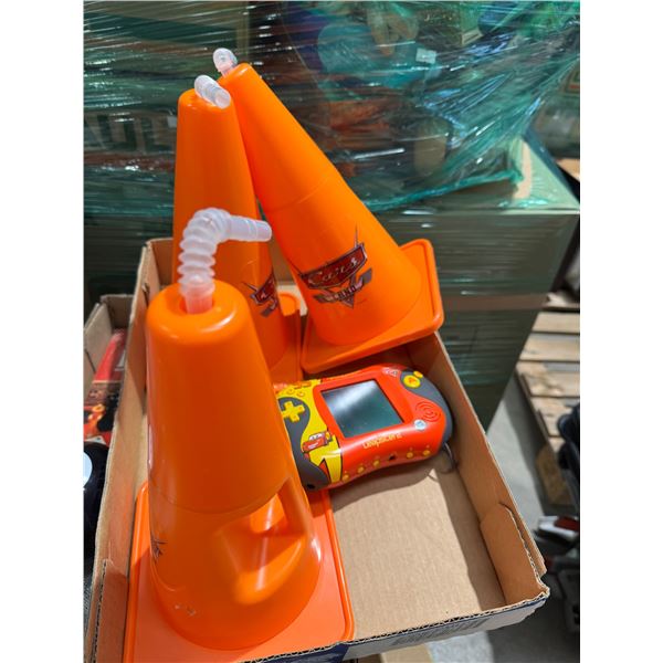 Cars drinking cups and game