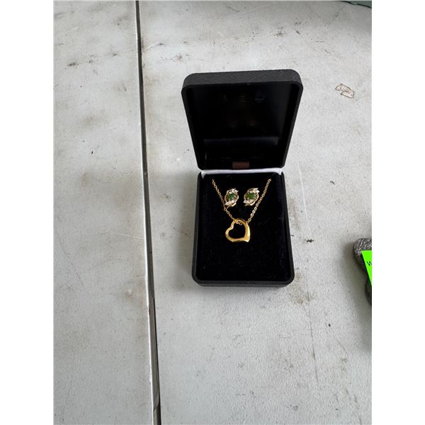 necklace and earring