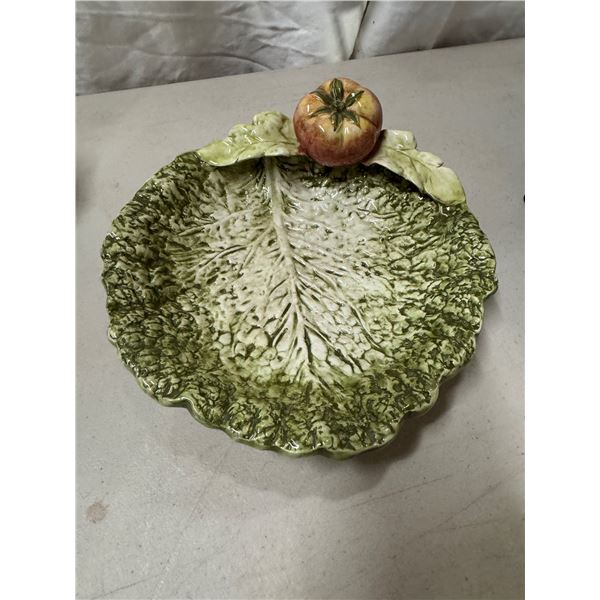 Early  Italian tomato plate made in Italy