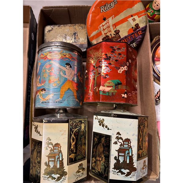 Vintage tins