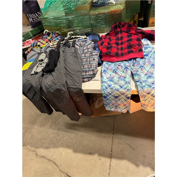 Lot of children's outerwear and vests