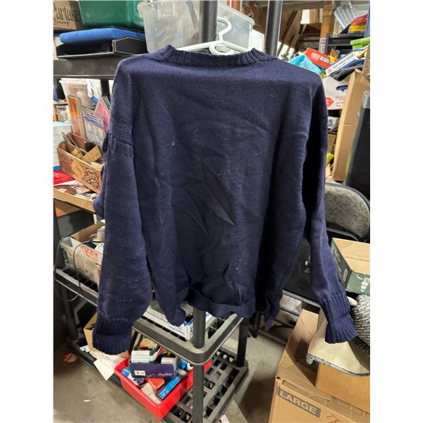 English Worsted wool sweater