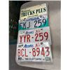 Image 1 : Assorted license plate plates