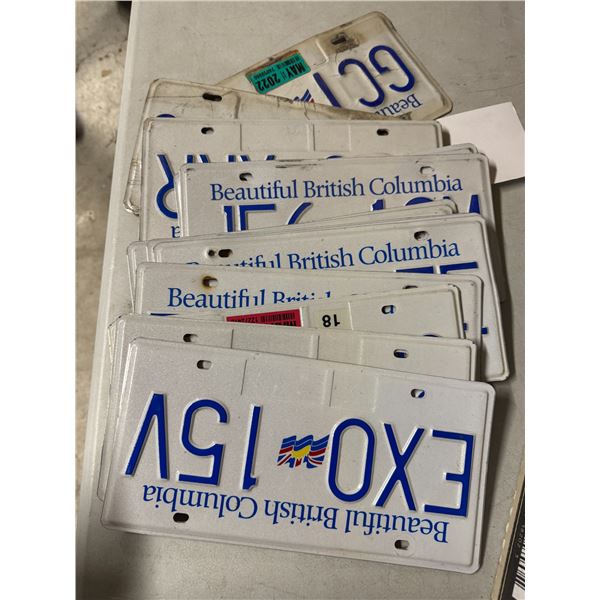 BC license plates flat