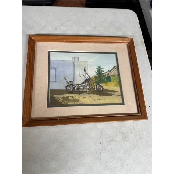 Motorbike wall hanging