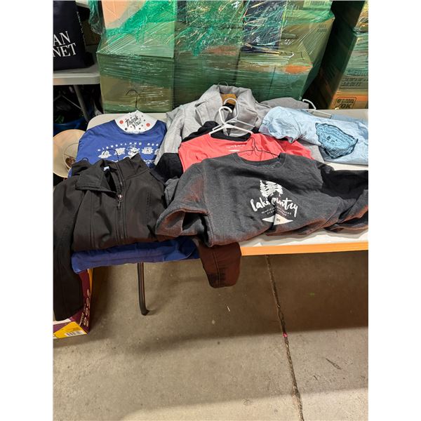 a lot of assorted clothing