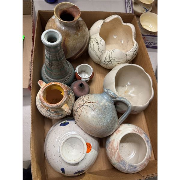 Assorted pottery