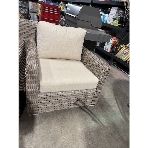 patio chair with sunbrella cushions