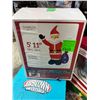 Image 1 : 5 foot 11 light up inflatable Santa