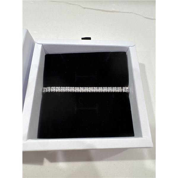 New platinum plated for MM Princess Cup tennis bracelet adjustable 7 inch - 8 inch long