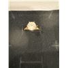 Image 1 : New 18K gold plated 2CT lab created white sapphire solitaire ring size 6
