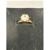 Image 2 : New 18K gold plated 2CT lab created white sapphire solitaire ring size 6