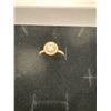 Image 1 : New 18K gold plated 1CT lab created white sapphire Halo Channel ring size 7