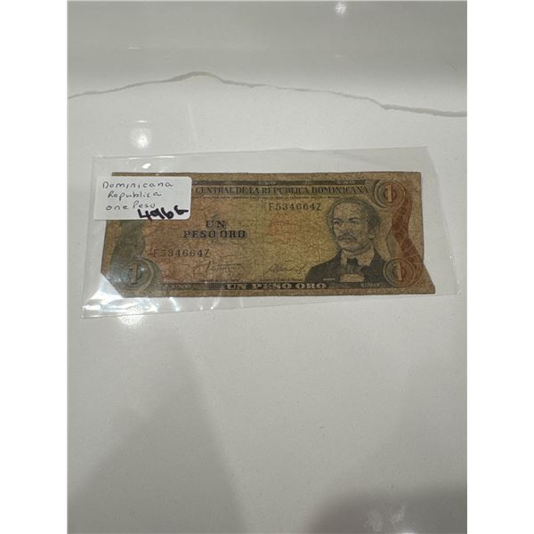 Dominicana Republica one peso