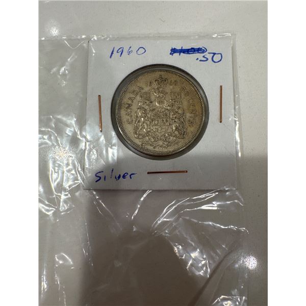1960 silver $0.50