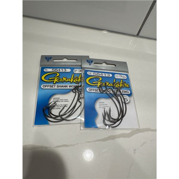 Gamakatsu Offset shank worm ewg