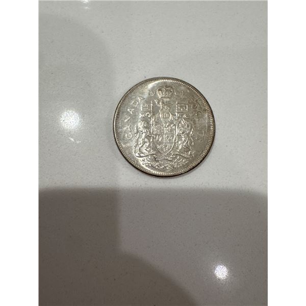1964 Canada silver $0.50 coin