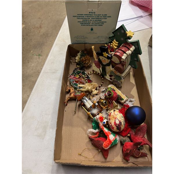 Christmas decor, coasters and partylight candle holder