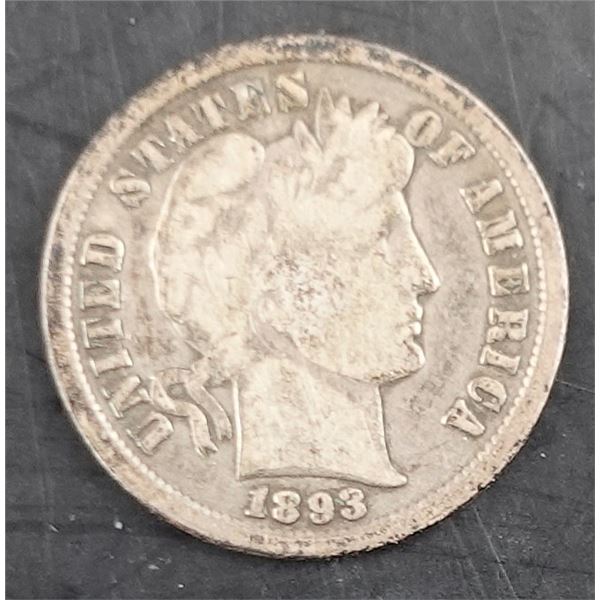 1893 Barber Dime
