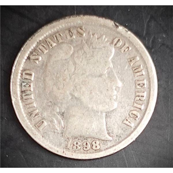 1898 Barber Dime