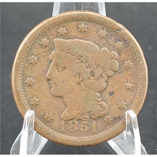 1851Braided Hair Large Cent