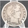 Image 1 : 1907-S Barber Half Dollar