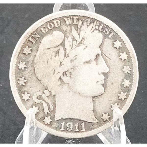 1911-S Barber Half Dollar