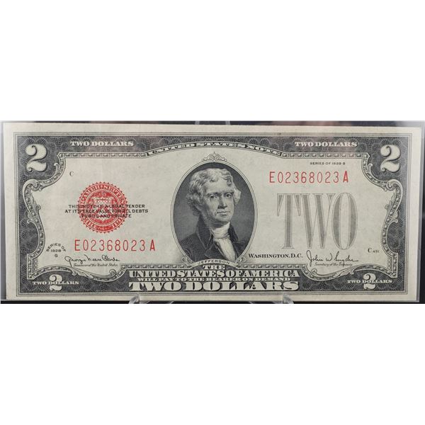 1928-G $2 red Seal Note