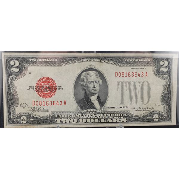 1928-D $2 Red Seal Note
