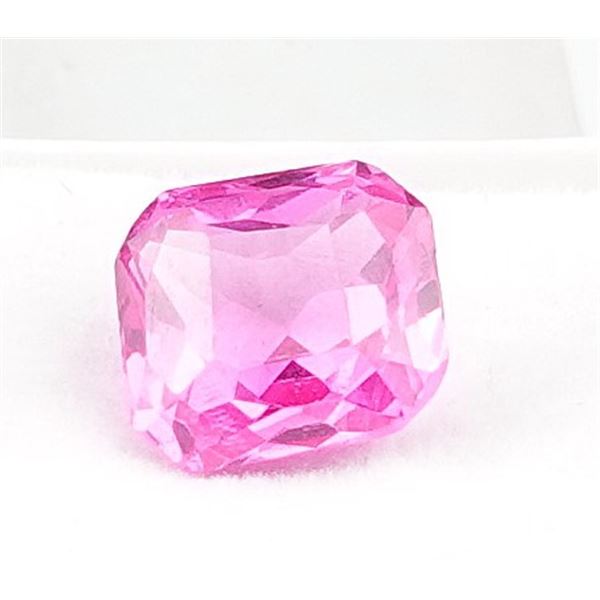 7ct Radiant Cut Pink Saphire