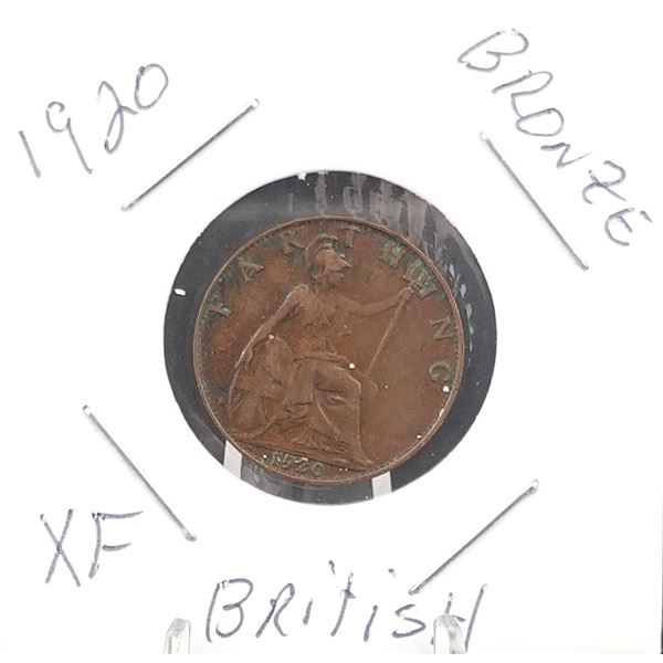 1920 British Farthing