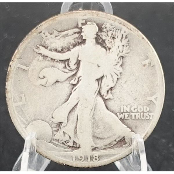 1918-S Walking Liberty Half Dollar