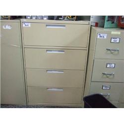 Cream Nightengale 4 Drawer Lateral File Cabinet