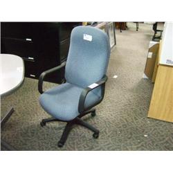 Blue Hi Back Boardroom Tilter Chair