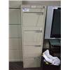 Image 1 : Cream 4 Drawer Letter Size Vertical File Cabinet &