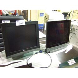 2 Neovo 17  Lcd Flat Panel Monitors