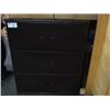 Image 1 : Brazilian Walnut 3 Drawer Lateral File Cabinet