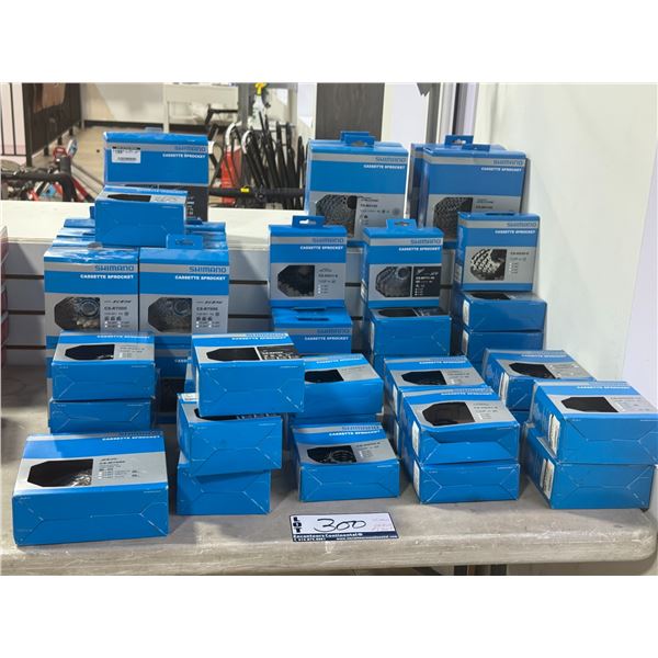 LOT DE 48 SHIMANO CASSETTE SPROCKET DIVERS (VALEUR DE 3700+$)