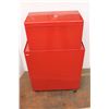 Image 8 : *Red Jobmate Tool Box w/ Top Cabinet, 24.5'' x 14'' x 44'' - As Is
