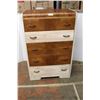 Image 1 : *Waterfall Antique 5 Drawer Dresser, Has Been Painted - 34'' x 18'' x 53''