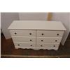 Image 2 : *White 6 Drawer Dresser- 50'' x 16'' x 28.5''- Missing (1) Handle