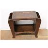 Image 2 : *Vintage Wooden Magazine Rack/ Table, 28'' x 13'' x 22'' - Some Wear