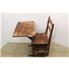 Image 1 : *Vintage Wooden Children School Desk, 26'' x 30''