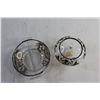 Image 2 : Sterling Silver Overlay Divided Glass Bowl and Candy Dish