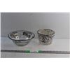 Image 1 : Sterling Silver Overlay Glass Bowls