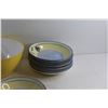 Image 4 : (3) Plastic Salad Bowls & (10) Tranquility Brand Ceramic Bowls
