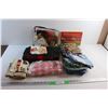 Image 1 : Merry Christmas Pillow, Kitchen Gloves, Christmas Cards, Towels and Misc.