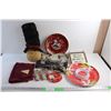 Image 1 : Towels, Christmas Decor, Serving Platter and Misc.