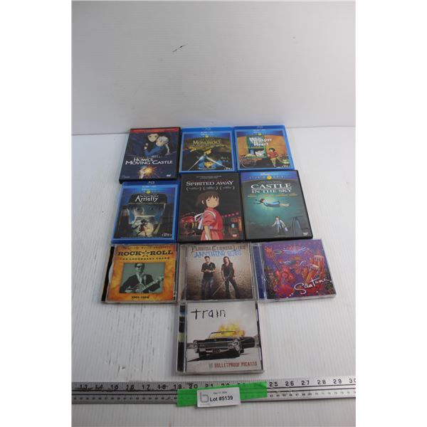 DVD & Blu-ray Movies - Whisper Heart, Castle in the Sky & Mononoke and Audio Discs