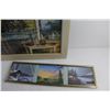 Image 2 : Framed Porch View Art Print 19'' x 15'' and Framed Brass Art